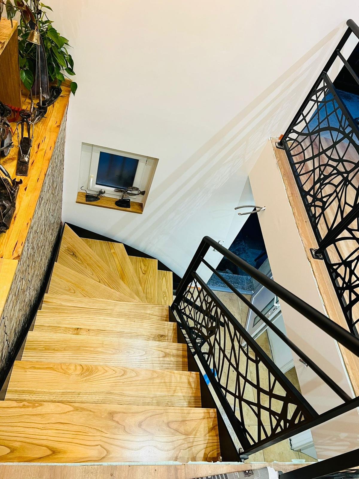 Escalera volada - perspectiva estructural