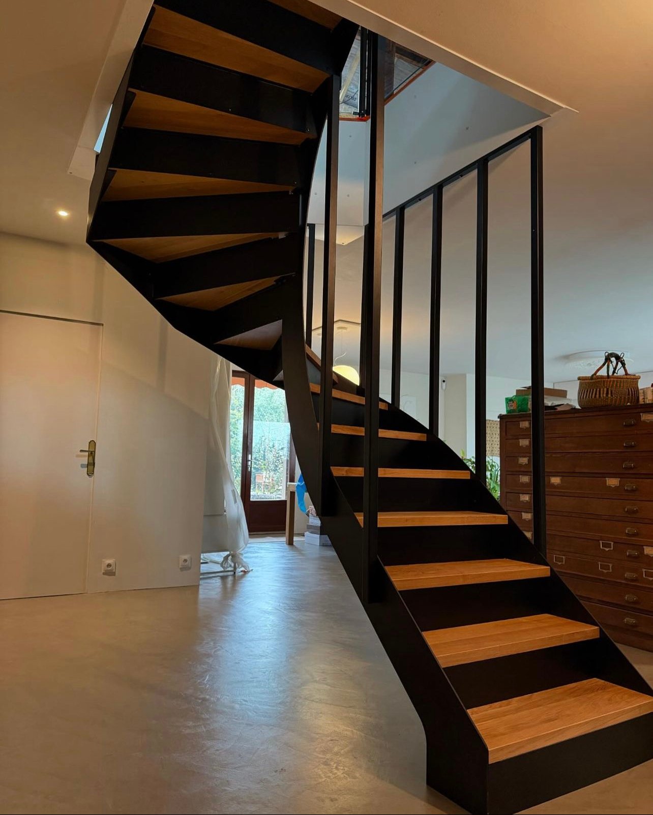 Escalera helicoidal - vista general