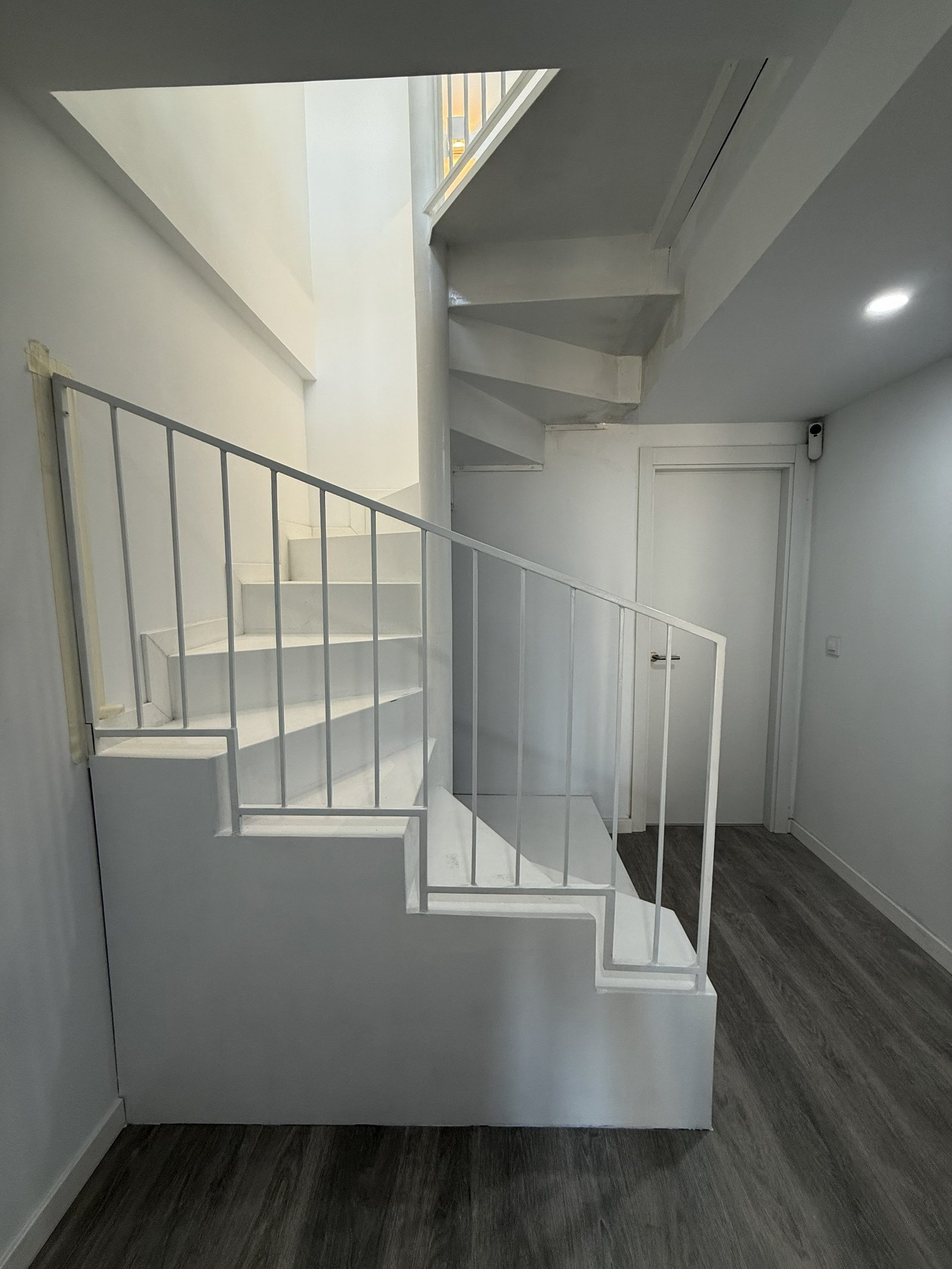 Escalera recta - perspectiva de zancas