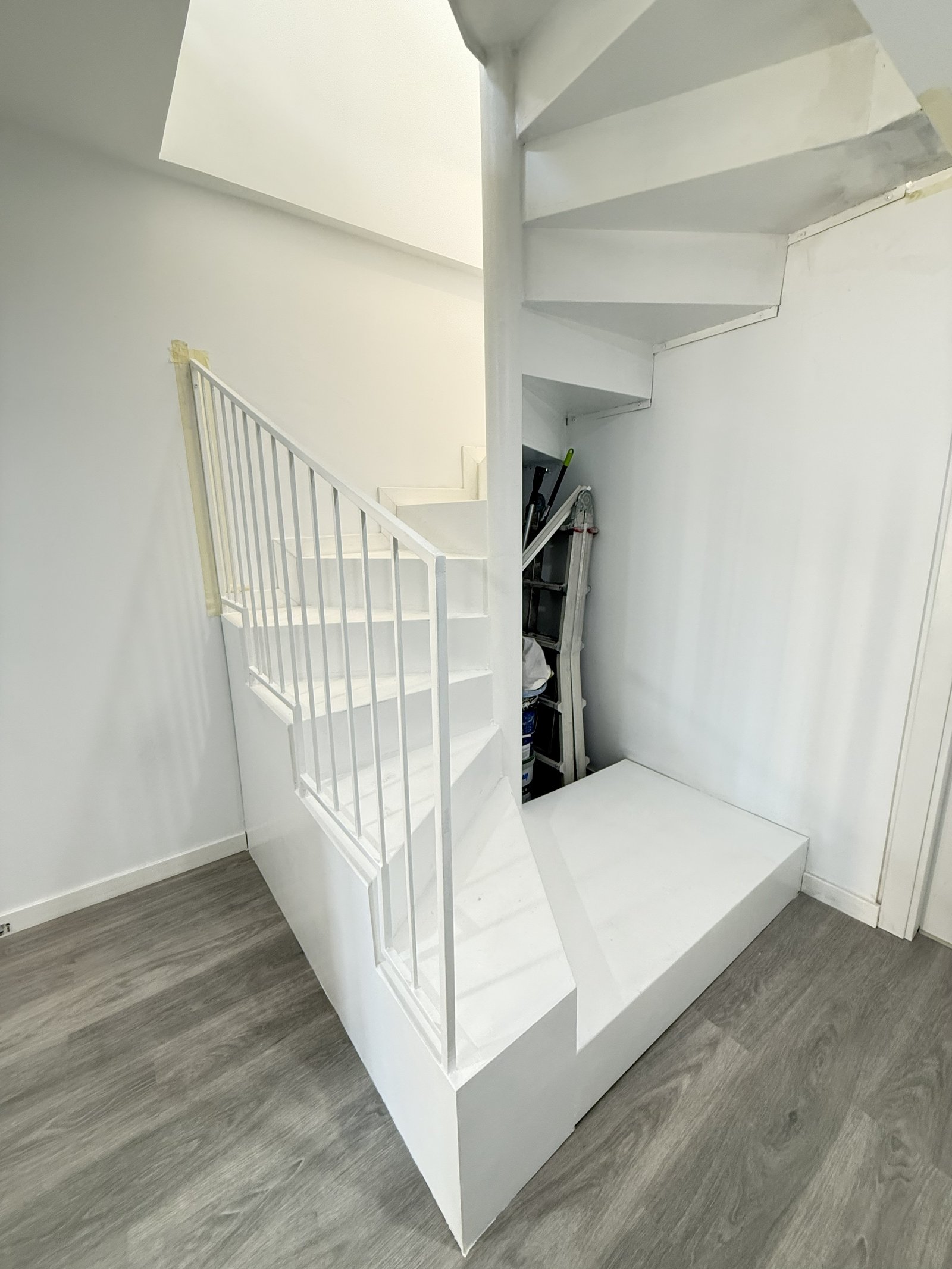 Escalera recta - vista lateral